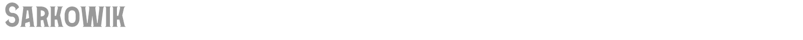 Sarkowik font preview