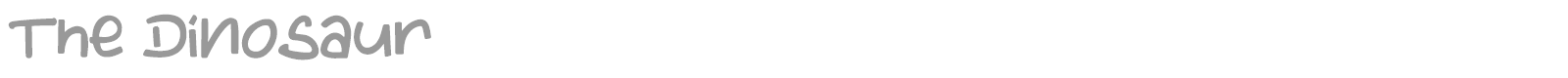 The Dinosaur font preview