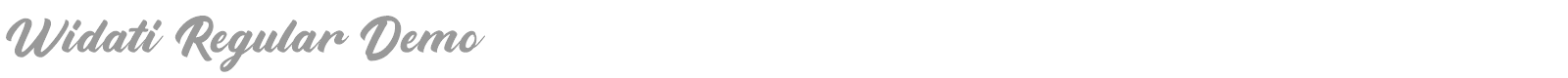 Widati font preview