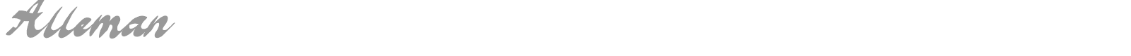 Alleman font preview