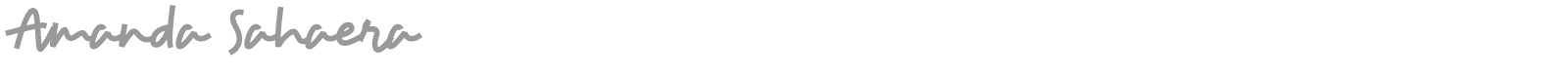 Amanda Sahaera font preview