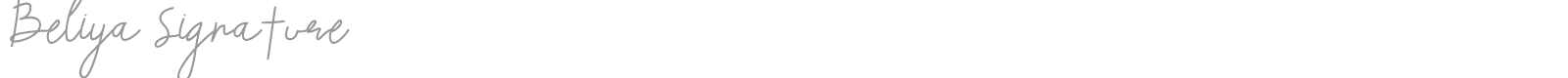 Beliya Signature font preview