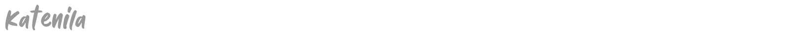Katenila font preview