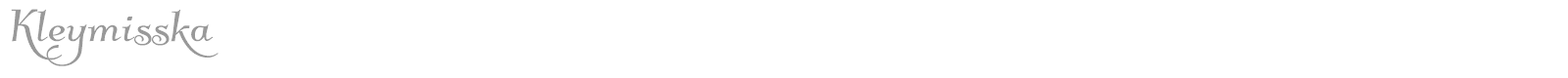 Kleymisska font preview