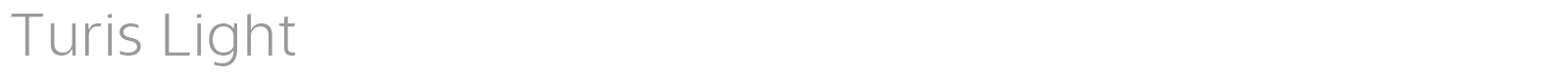 Turis font preview