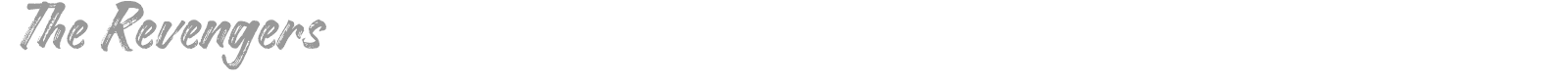 The Revengers font preview