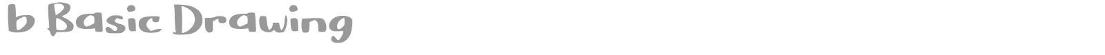 b Basic Drawing font preview