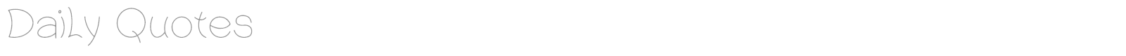 Daily Quotes font preview
