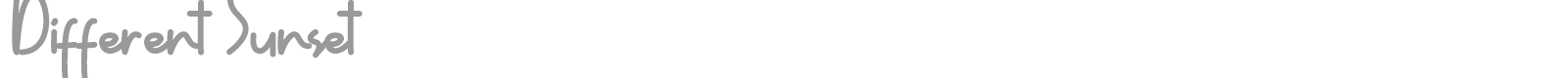 Different Sunset font preview