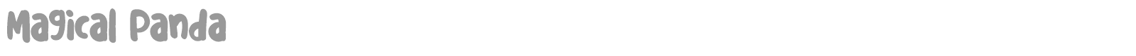 Magical Panda font preview