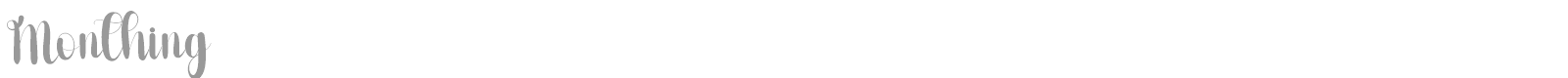 Monthing font preview