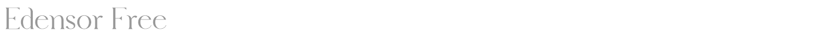 Edensor font preview