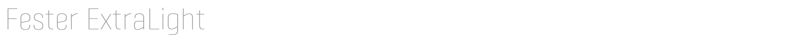 Fester font preview