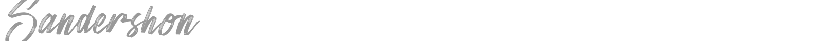 Sandershon font preview