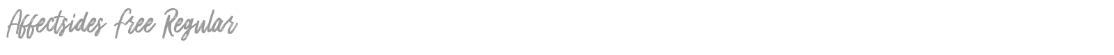 Affectsides font preview