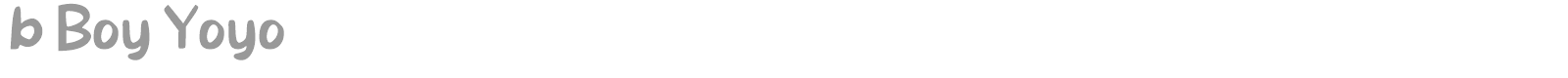 b Boy Yoyo font preview