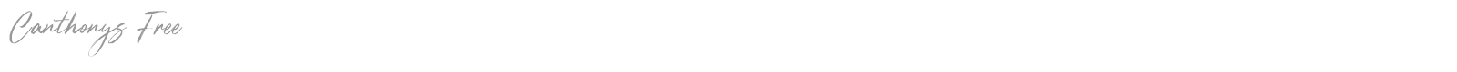 Canthonys font preview