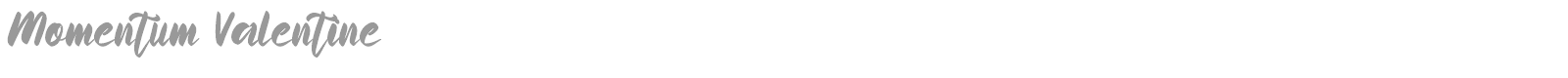 Momentum Valentine font preview