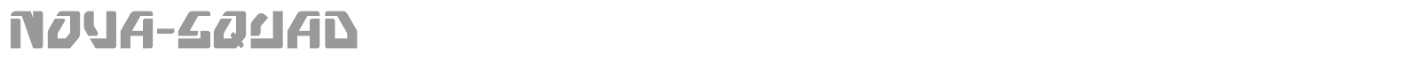 Nova Squad font preview
