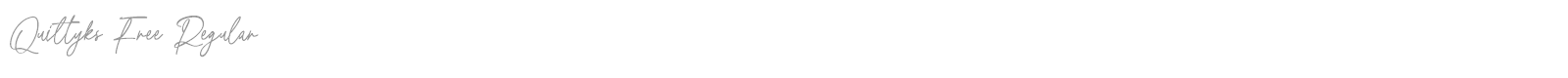 Quiltyks font preview
