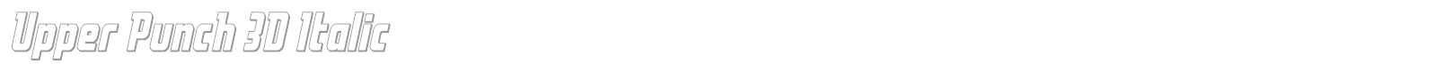 Upper Punch font preview