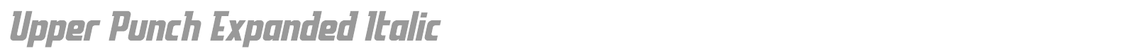 Upper Punch font preview