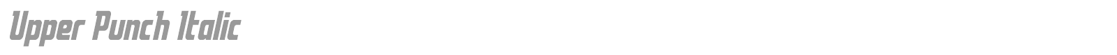 Upper Punch font preview