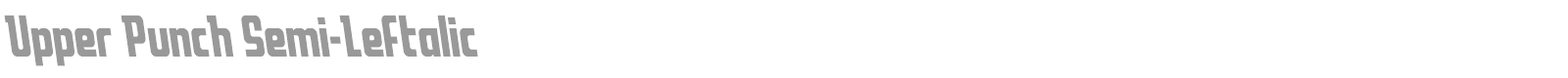 Upper Punch font preview
