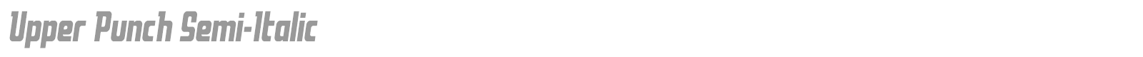 Upper Punch font preview