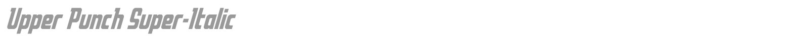 Upper Punch font preview