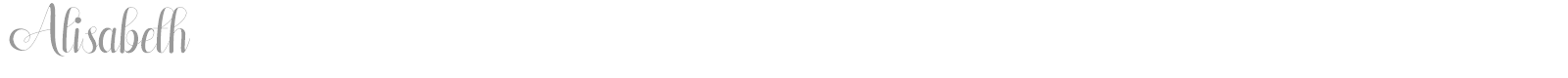 Alisabeth font preview