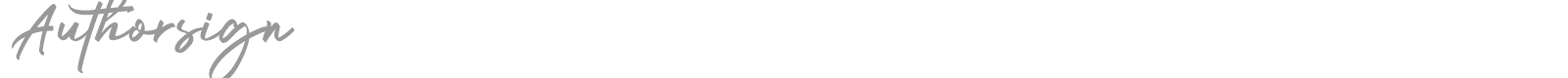 Authorsign font preview