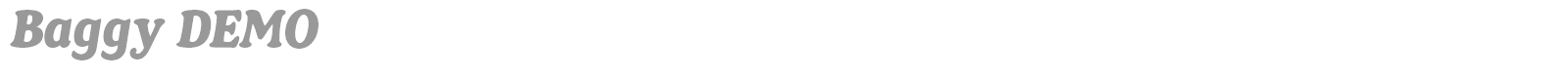 Baggy font preview
