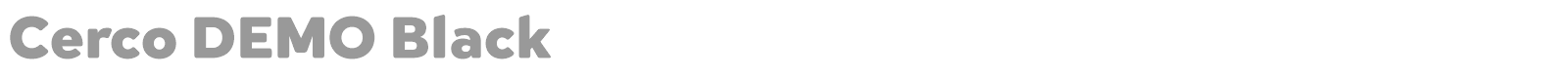 Cerco font preview