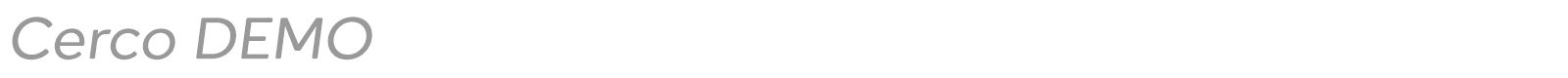 Cerco font preview