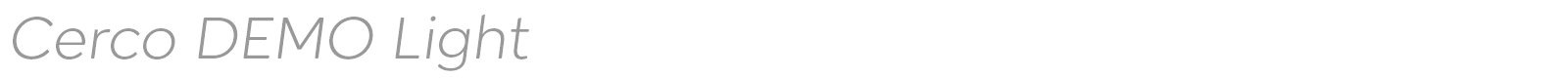 Cerco font preview
