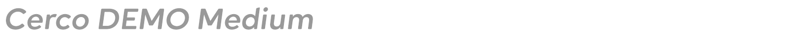 Cerco font preview