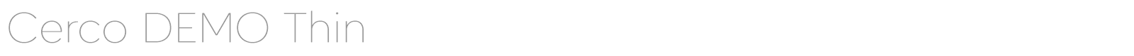 Cerco font preview