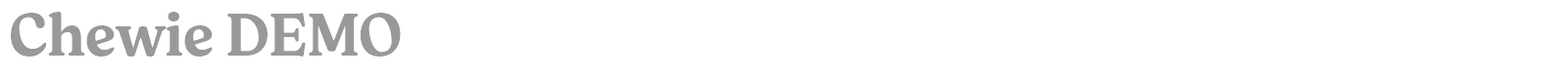 Chewie font preview
