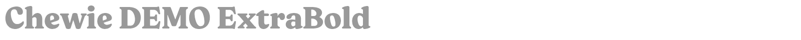 Chewie font preview