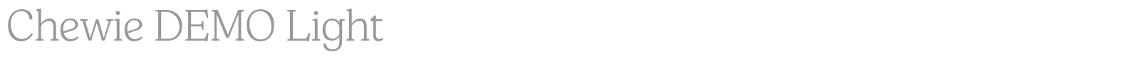 Chewie font preview