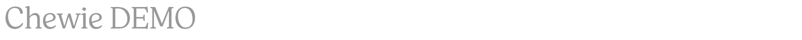 Chewie font preview