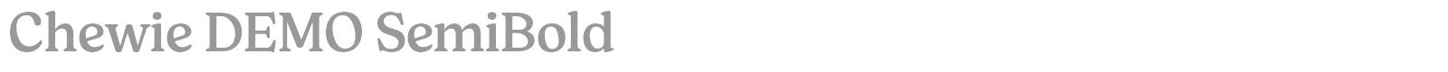 Chewie font preview