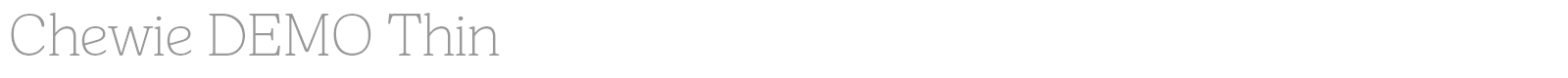Chewie font preview