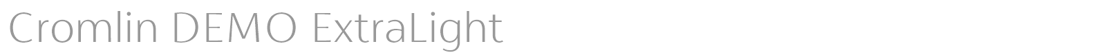 Cromlin font preview