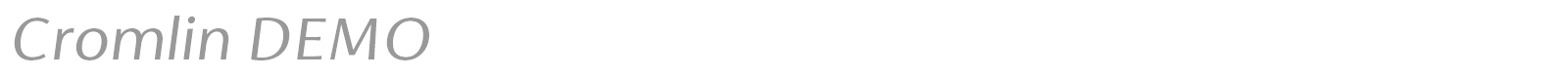 Cromlin font preview