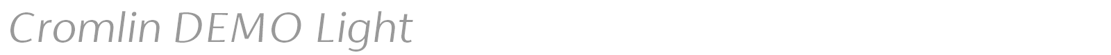 Cromlin font preview
