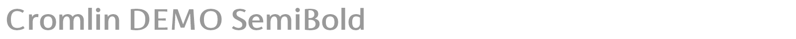 Cromlin font preview