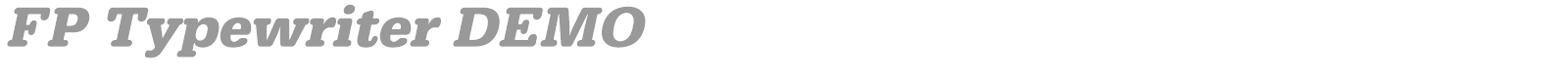 FP Typewriter font preview