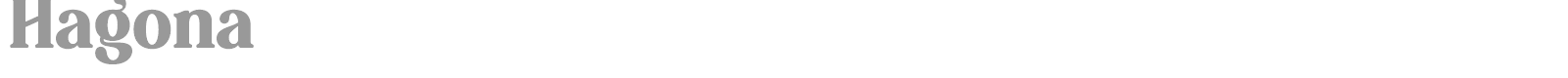 Hagona font preview